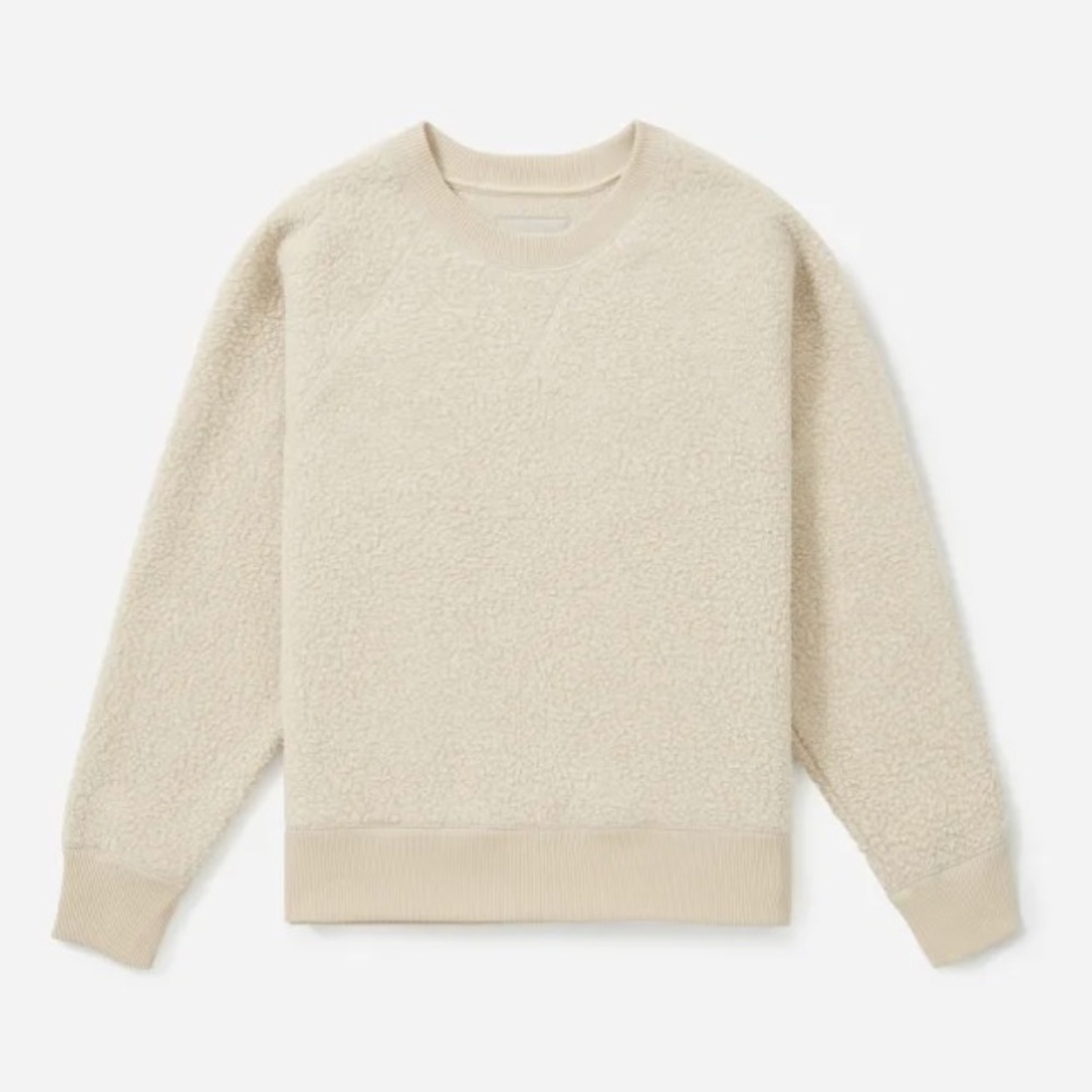 Everlane ReNew Fleece Raglan Sweatshirt (XS)